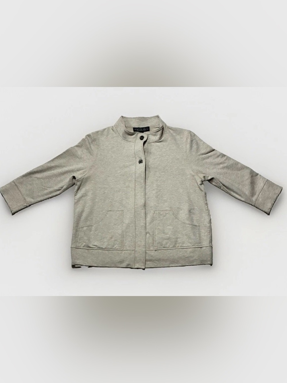Lafayette 148 New York Women's Petite M Minimalist Designer Jacket 3/4 Sleeve